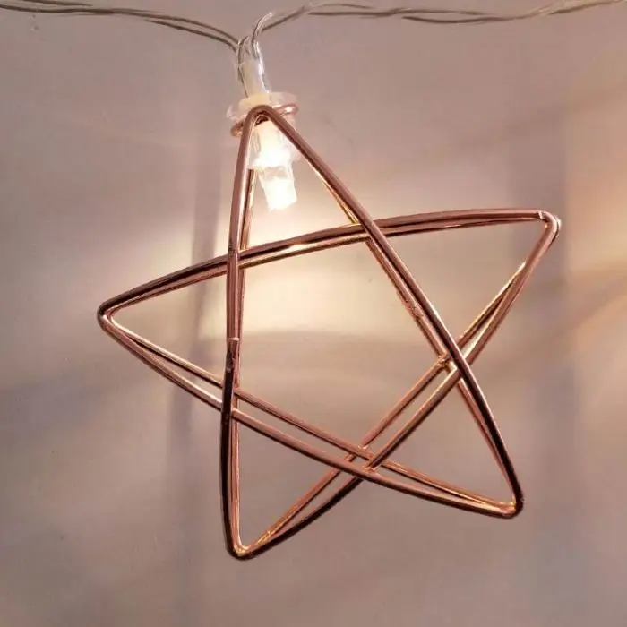 LED String Light Room Garden Lamp Yard Festival Christmas Geometry Decoration TN88