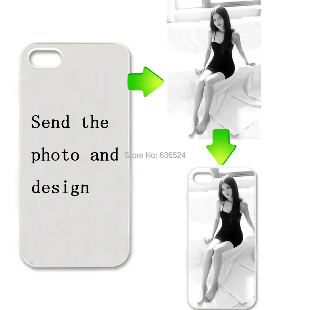 Custom LOGO Design Photo Case for iPhone 5S 4S 6 6Plus 7 7plus 8 plus X Cover Customized Printed Phone Cases DIY Gifts |
