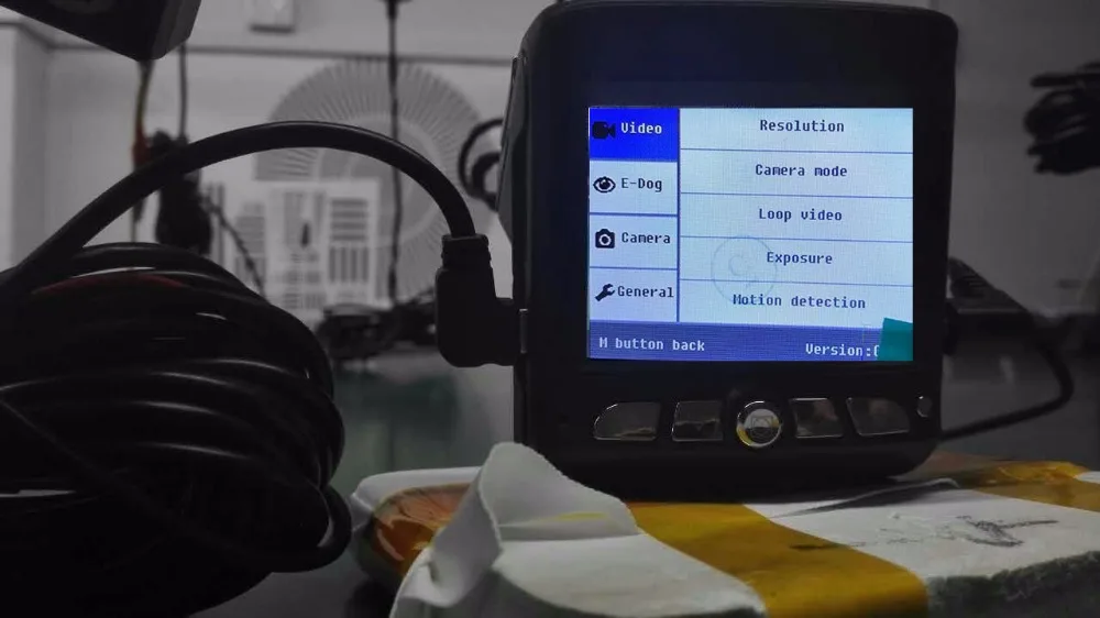 Автомобильный видеорегистратор с двумя объективами 140 градусов 1080 P 2 4 дюйма