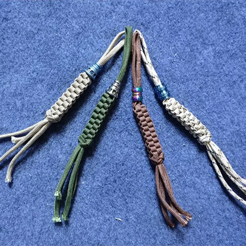 Нож с бусинами из титанового сплава TC4 нож со шнурком Паракорда веревочный
