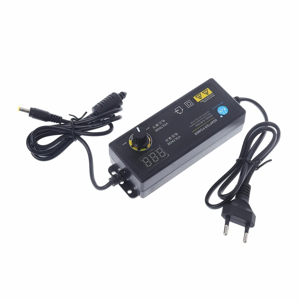 Adjustable Power Adapter With Display Screen AC100V-240V To DC3.8V-37V EU Plug | Обустройство дома