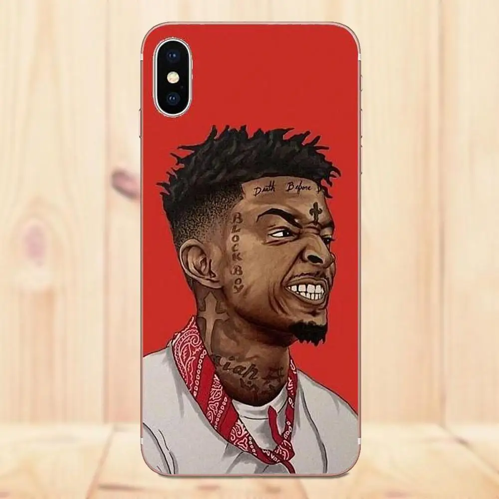 Новый персональный Печатный мобильный телефон оболочки 21 Savage хип-хоп рэппер