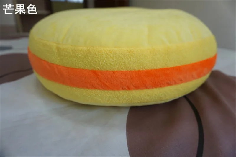Mango 1 шт. 35 см Макарон сэндвич печенье плюшевая подушка Мягкие Пуховые хлопковые подушки для печенья подушки игрушки Детские подарки Домашний декор - Цвет: Mango
