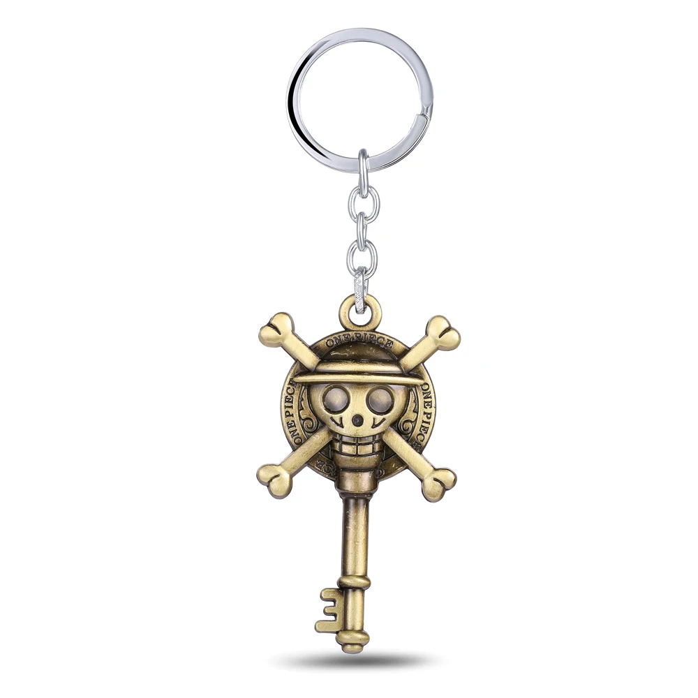

Accessory Movie Keychain Luffy Key Chains Skeleton Key Pendants Keyring Ornament