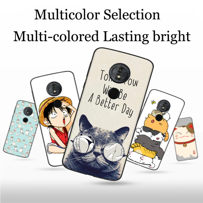 5.7inch Fashion For Moto G6Play Case cute cartoon soft phone G 6 Play Cover G6 Protection Shell fundas | Мобильные телефоны и