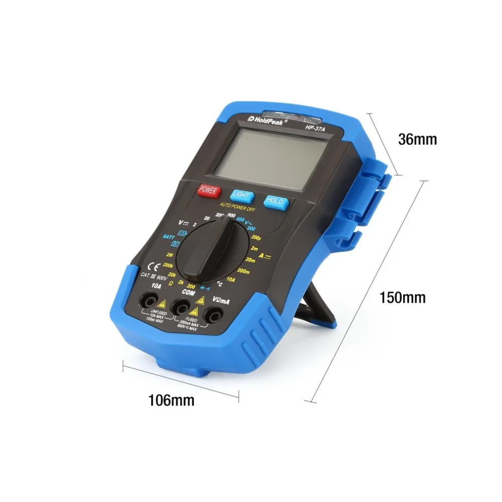 DC/AC Digital Multimeter HP-37A/HP-37B/HP-37C/HP-37K Temperature Resistance Capacitance Frequency Duty Cycle Tester Meter | Инструменты