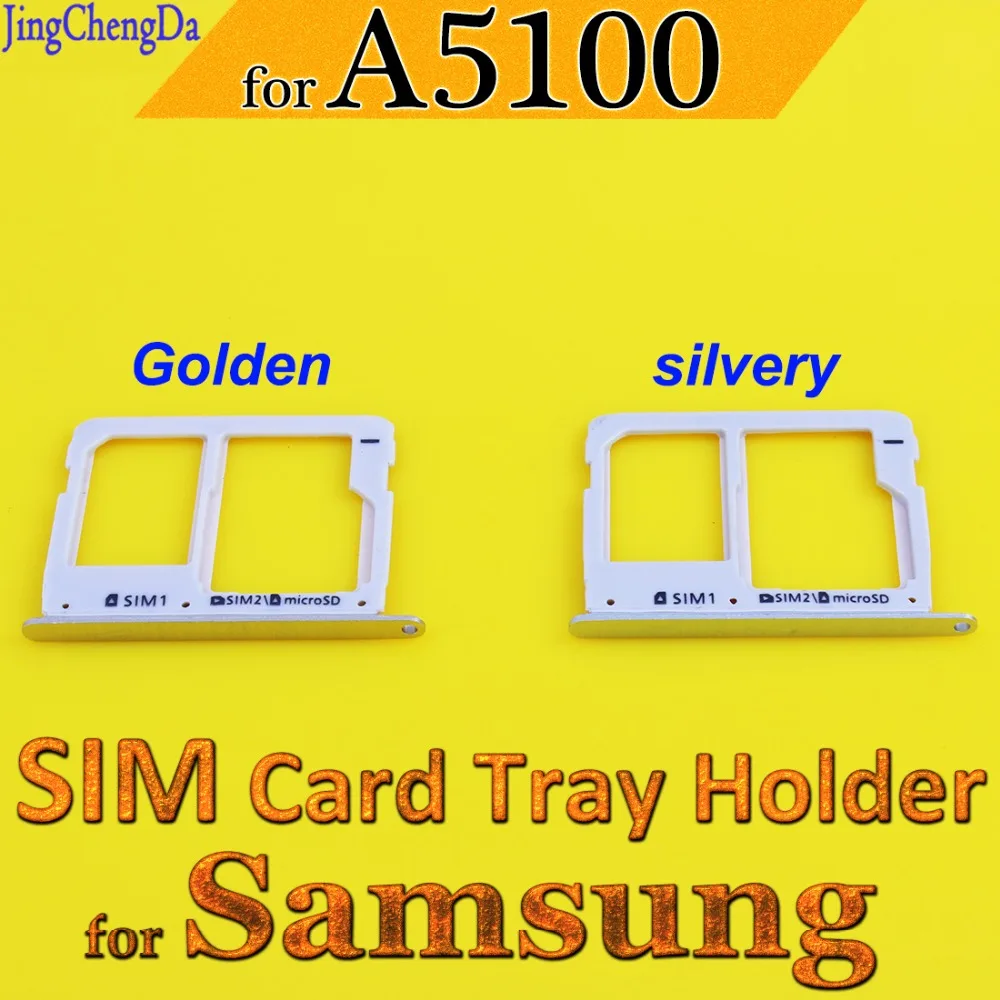 

New Dual SIM SIM Card Tray Holder Slot For Samsung A3100 A5100 A7100 A310F A510F A710F Parts In Mobile Phone Dual Sim Tray
