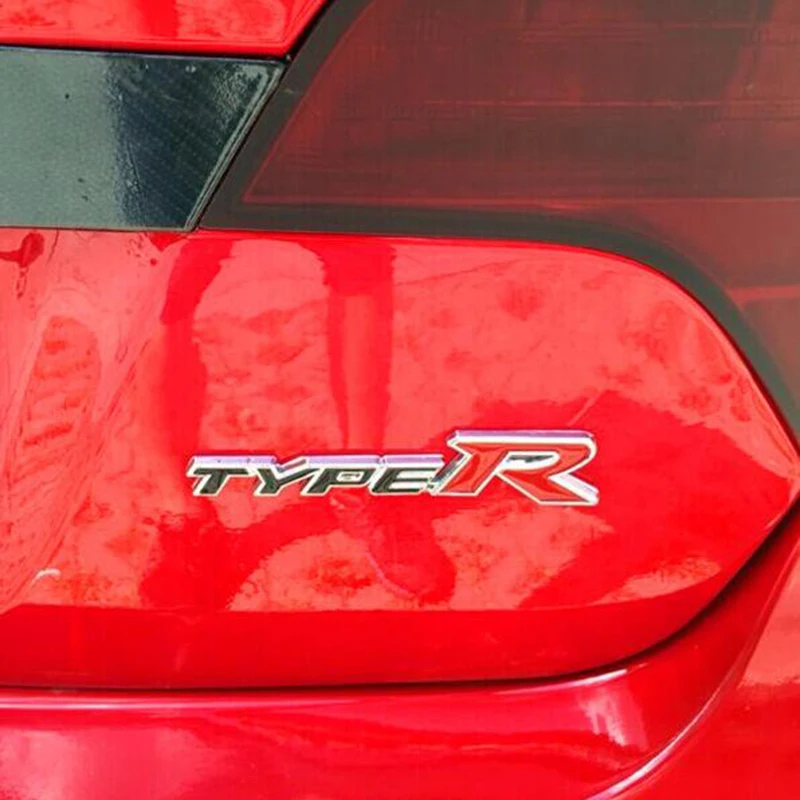 Автомобильный Стайлинг 3D металлического сплава Тип R r Стикеры для Honda City CR V XR HR