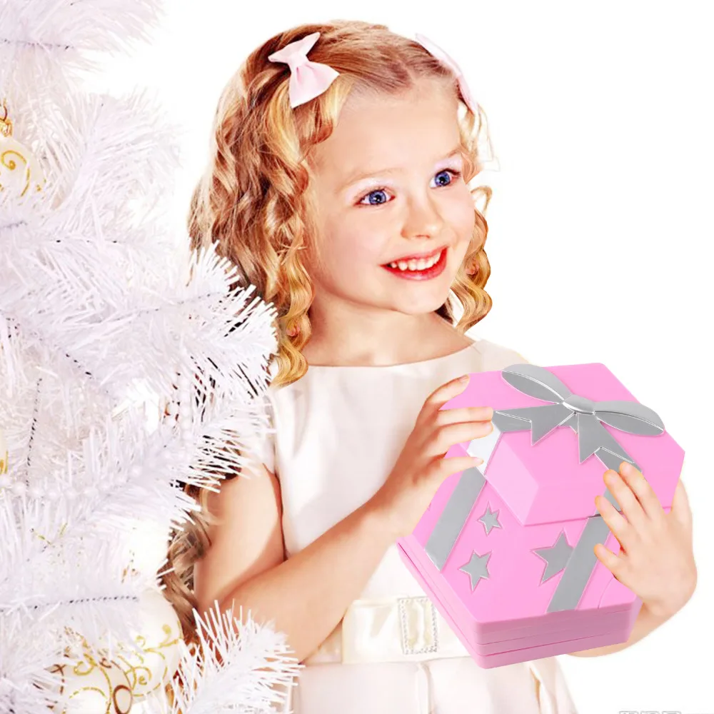 Игрушка для макияжа девочек складная косметическая палитра принцессы с тенями