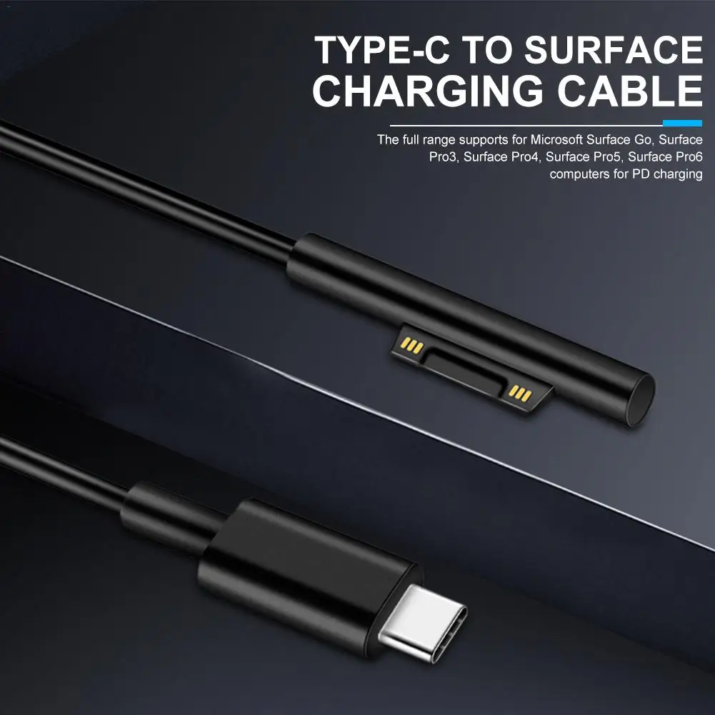 1,5 м type-C зарядное устройство для Surface Pro 3 Pro 4 Pro 5 Pro 6 коннектор зарядный кабель адаптер