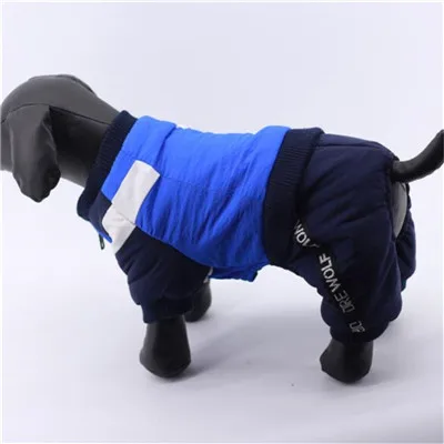 blue Pet комбинезон для щенков собак для собак зимние комбинезоны комбинезон для маленьких средних собака Йоркширский терьер Мопс пижамы комбинезоны пижамы костюмы брюки - Цвет: blue