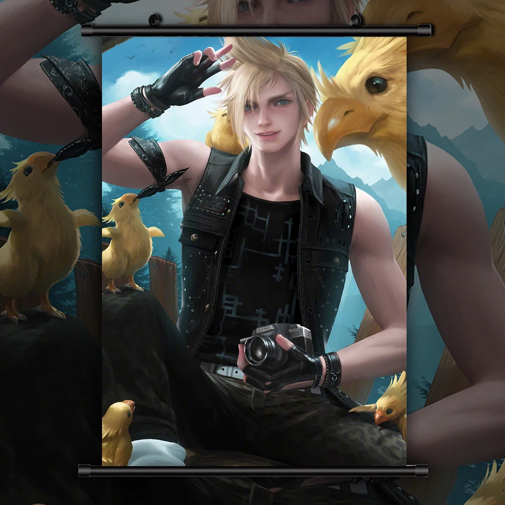 

Final Fantasy Prompto Argentum Anime manga wall Poster Scroll