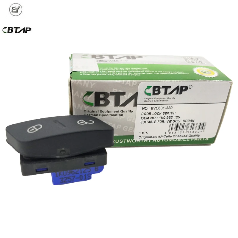 BTAP оригинальное оборудование качественный переключатель блокировки дверей ForVW Tiguan SHARAN GOLF V VI VII 1K0962125B 1K0962125 1K0 962 125 B