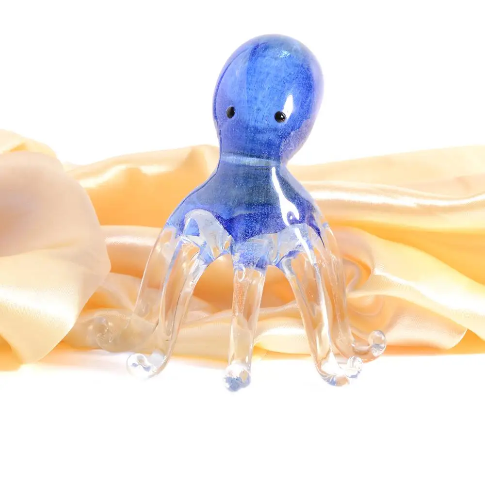 Хрустальное украшение статуэтка осьминога ручной работы выдувная стеклянная