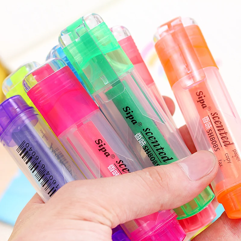 7 видов цветов/лот креативные флуоресцентные разноцветные конфеты ручкой