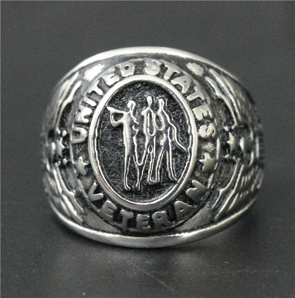 Прямая поставка размер 7-14 крутое модное байкерское кольцо с орлом 316L нержавеющая