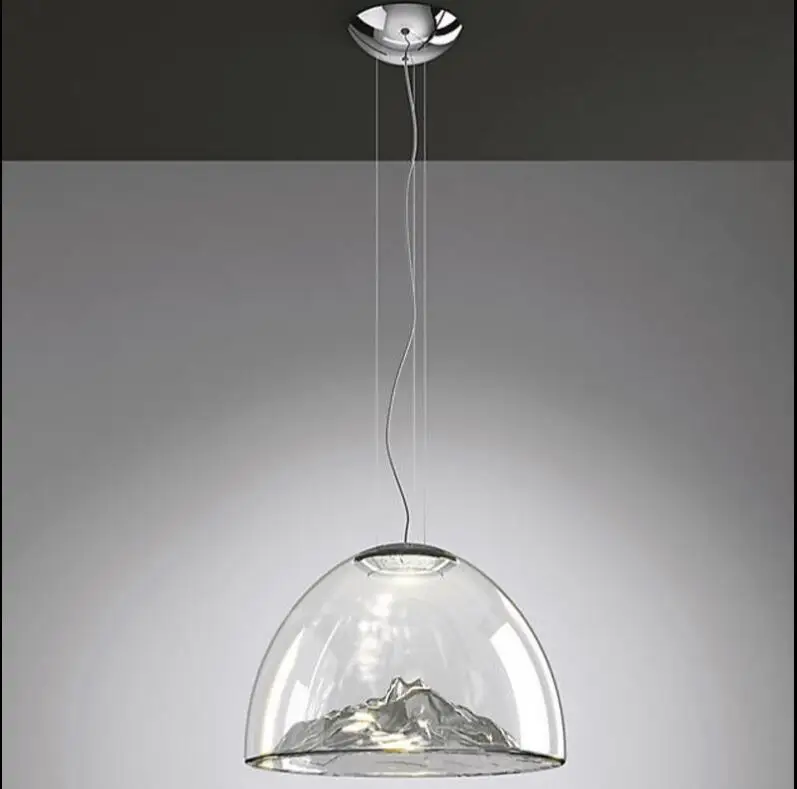 Современный минималистичный ресторан люстра стеклянная дизайнерская бар