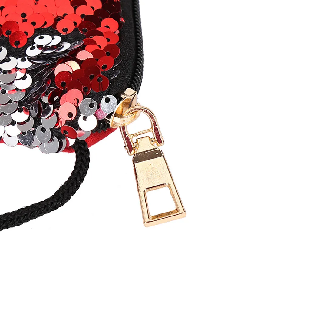 New Girls Wallet Sequins Mini Artificial Polyester children's Handbag Messenger Bag Comfortable And Lovely | Багаж и сумки