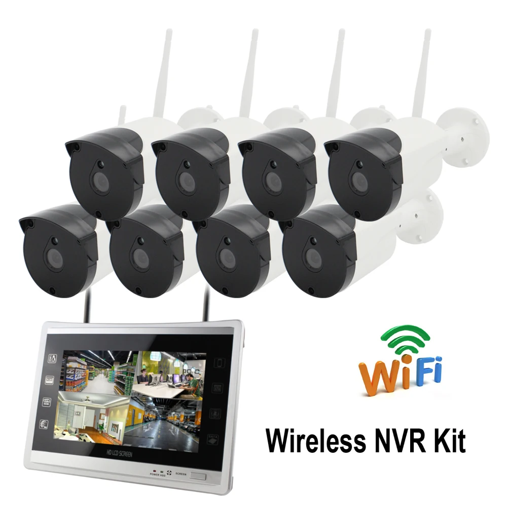 Yobang Security 8CH 960P беспроводная камера безопасности для дома NVR комплект 12 &quotмонитор