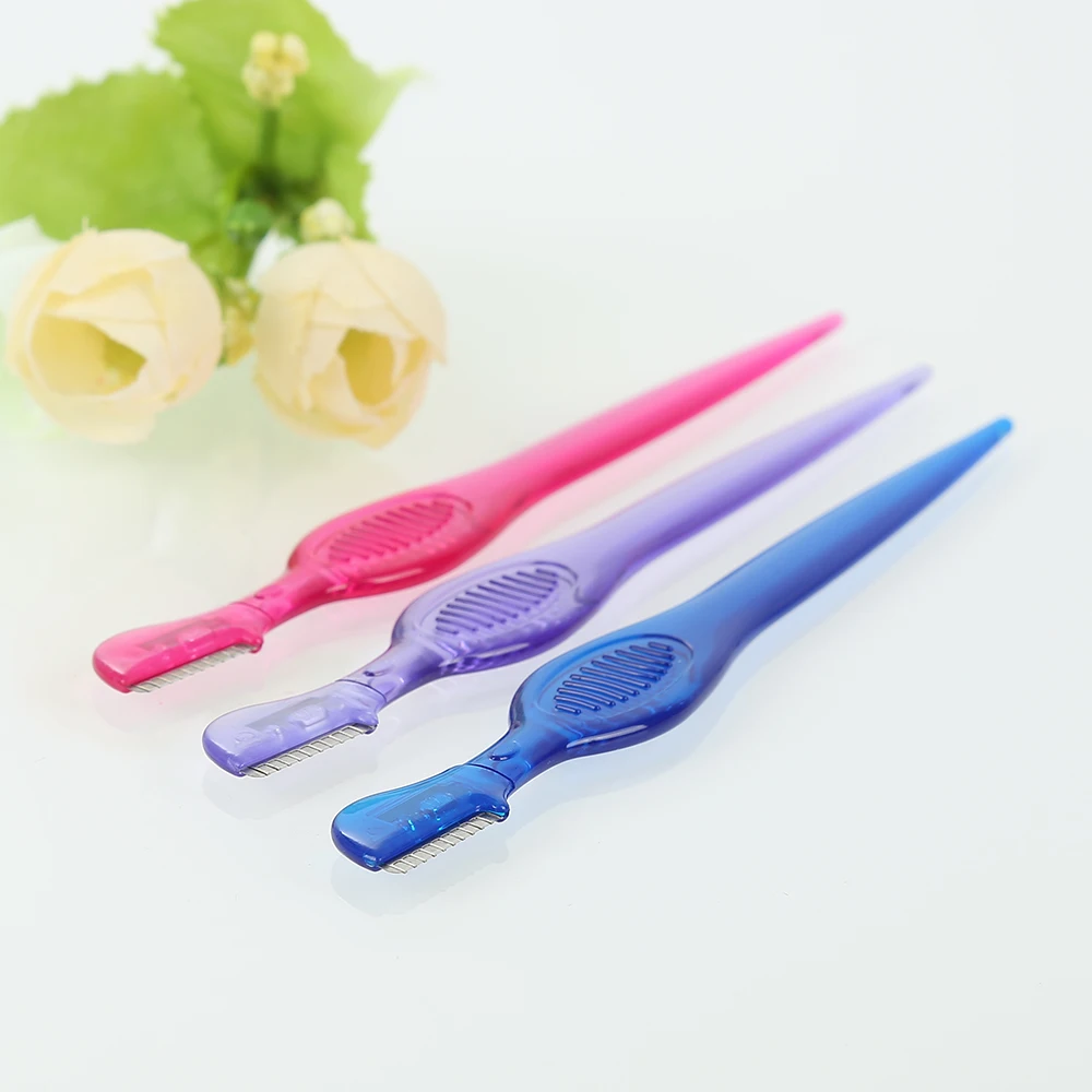 10 шт./лот триммер для бровей бритва удаления волос на лице острый Мини нож макияжа