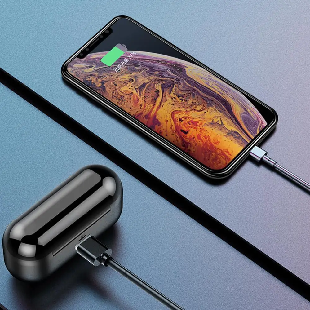 

2000mAh IPX7 Tocuh Control TWS Bluetooth V5.0 Wireless Headphone In Ear Sport HIFI Stereo Super Bass Earbuds Headset