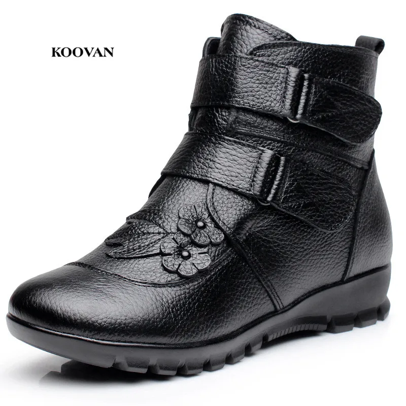 Теплая обувь Koovan для мам новинка 2017 зимние хлопковые ботинки короткие из
