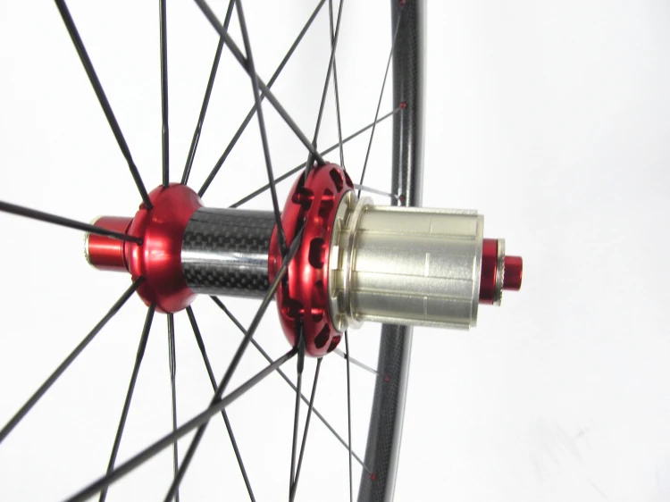 

Farsports carbon wheels 50 23 with powerway carbon hub R36, 700c carbon fiber wheels with tubeless design 20/24 holes 3k glossy