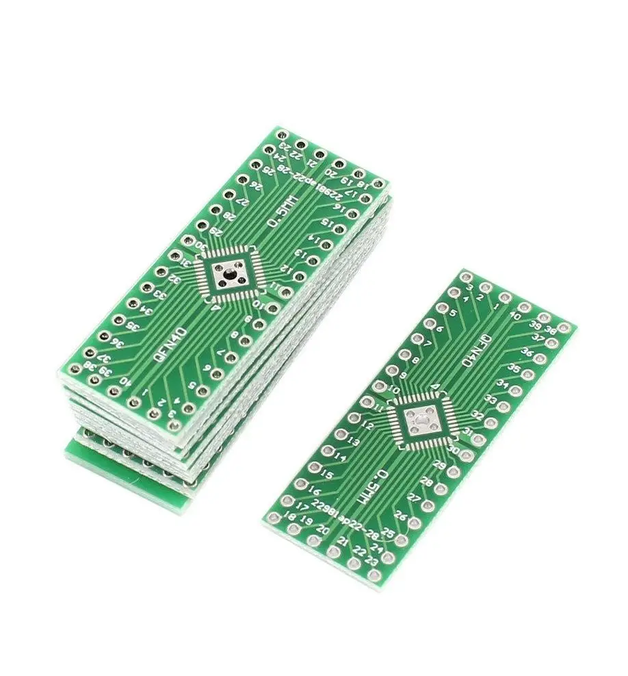 

5PCS QFN32 QFN40 to DIP 32/40 Adapter PCB Board Converter Double Sides NEW