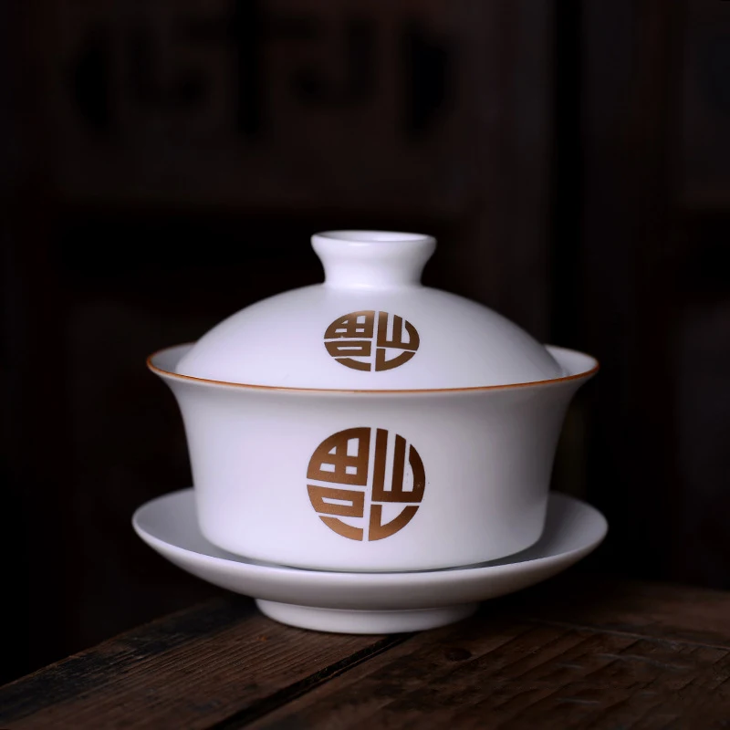 180 мл чайная чашка, керамический чайник кунг-фу, чайный набор Gaiwan Chawan, чайный набор Tie Guanyin Dahong Pao, чай улун, кухонный обеденный бар, чайная посуда