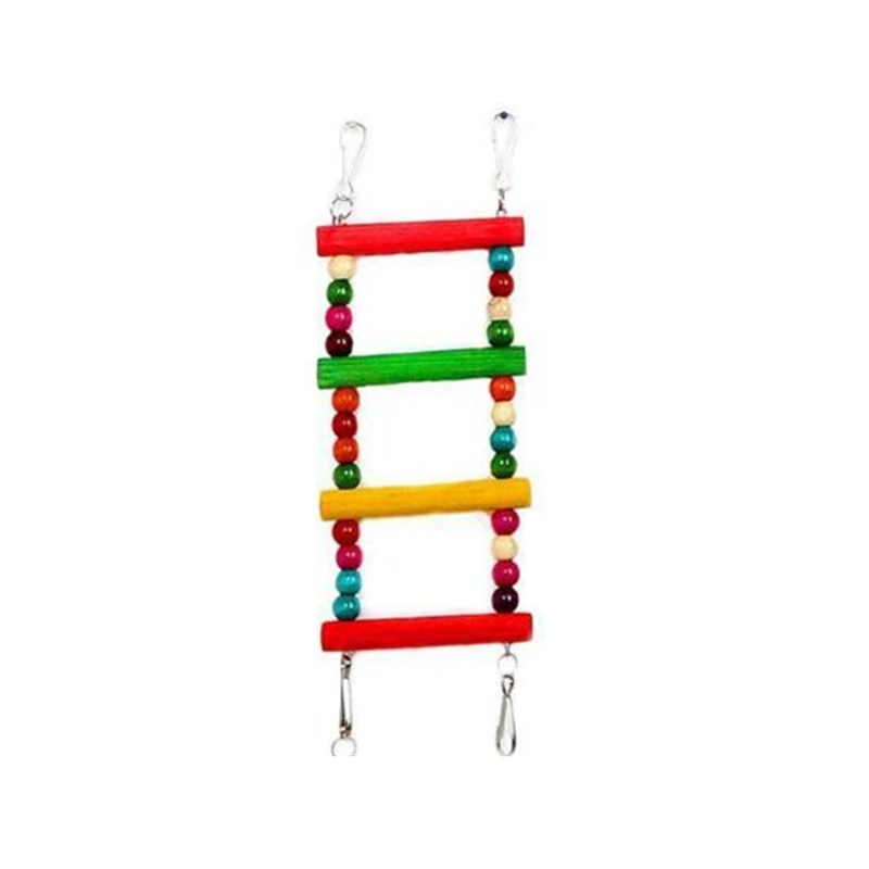 Дерево ПЭТ попугай птица игрушки восхождение лестницы деревянные Упражнение