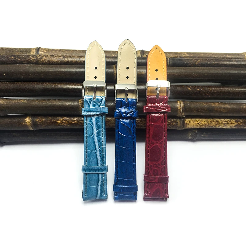 Пу ремешок для часов 18 мм 2016 ремешки наручных новые браслеты 3 цвет бамбука зерна