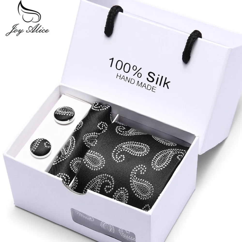 Joy Alice галстуки красивые цветочные Gravata Corbatas Hanky запонки наборы мужские деловой