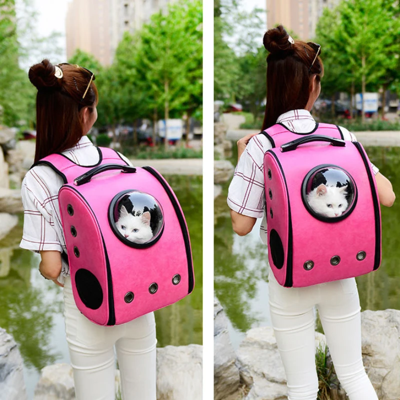 Рюкзак переноска для домашних питомцев воздухопроницаемая безопасная из