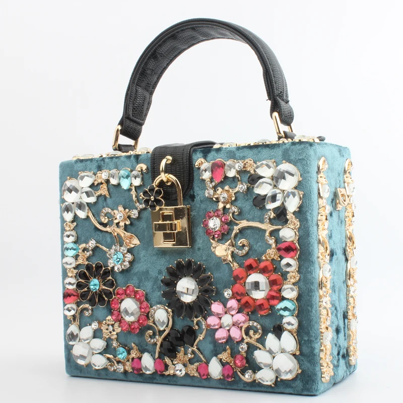 Роскошные дамские сумочки дизайнерский клатч с цветком и стразами свадебная