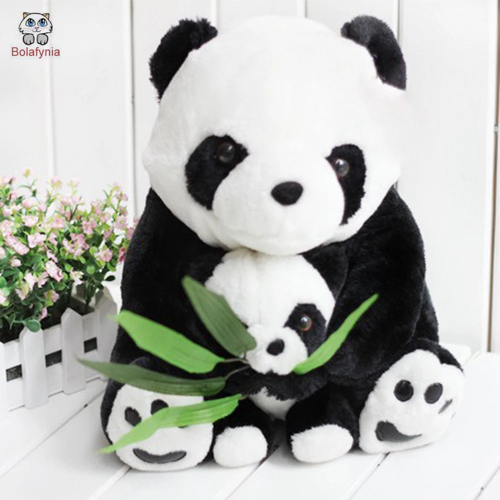 

Mother Pandas Hold Bamboo Doll Children Stuffed Plush Toy Birthday Gifts