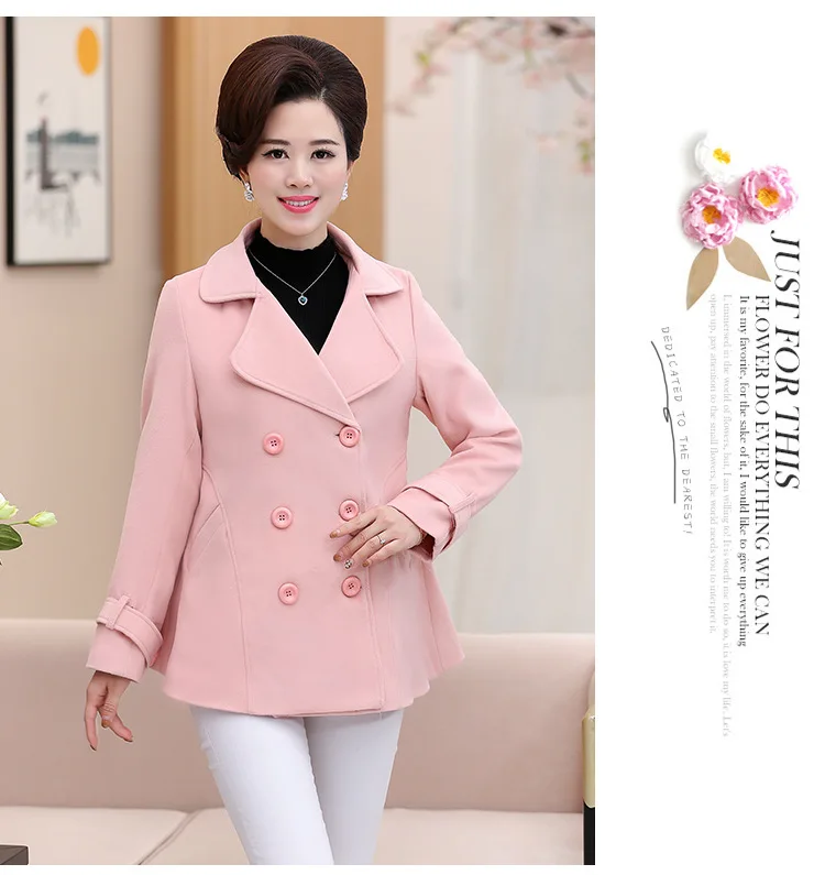 Женщин среднего возраста одежда Большие размеры Новинка женские модные (куртки) |