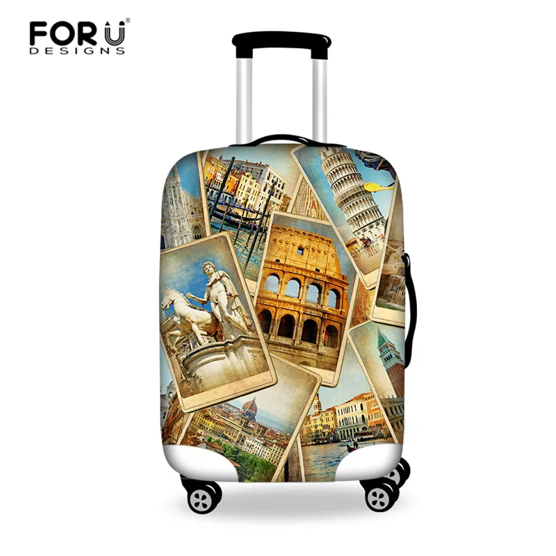HA0101 FORUDESIGNS/утолщенная эластичная цветная Защитная крышка для чемодана, подходит для 18-30 дюймовых чехлов, аксессуары для путешествий - Цвет: HA0101