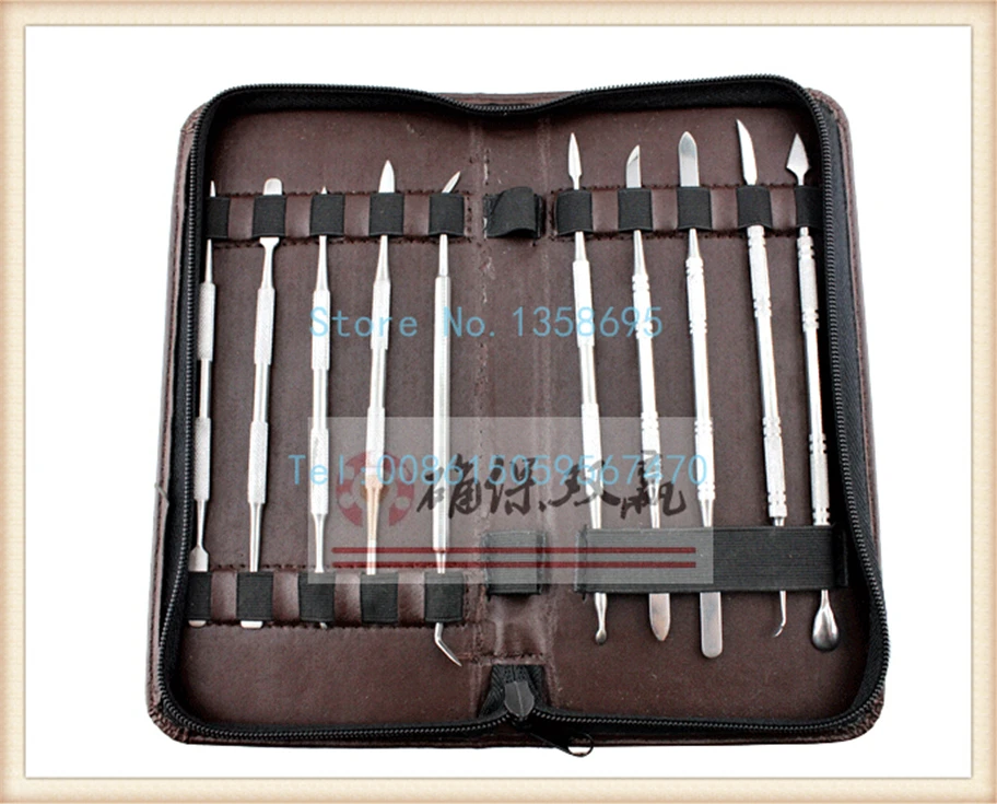 

Free Shipping 10pcs/set engraving knife set,stainless steel carving knife,dental carving kit