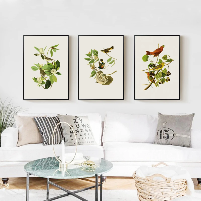 Элегантная поэзия Птица на дереве современная простая Скандинавская A4 Картина
