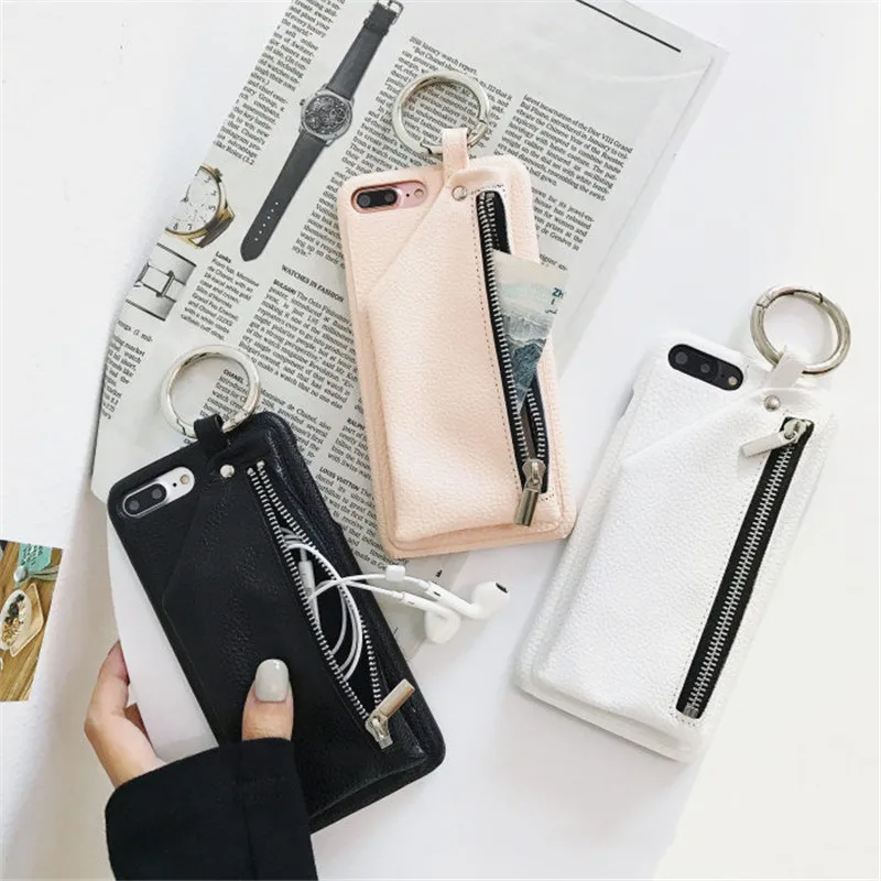 Чехол-бумажник из искусственной кожи на молнии для iPhone X, XR, XS, XS, Max, Женский Стильный кожаный чехол для iPhone 6, 6s, 7, 8 plus, чехол