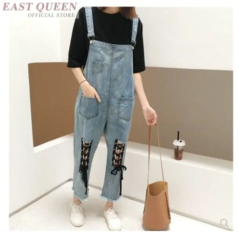 Джинсовый комбинезон для женщин модные комбинезоны в стиле Харадзюку 2018 женский