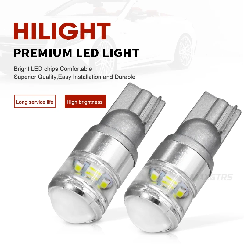 5x T10 высокое яркое 5smd 3535 10 Вт с проектором с двумя объективами Автомобильный светодиодный светильник с W5W 194 168 Авто Светильник лампы, распродажа ламп