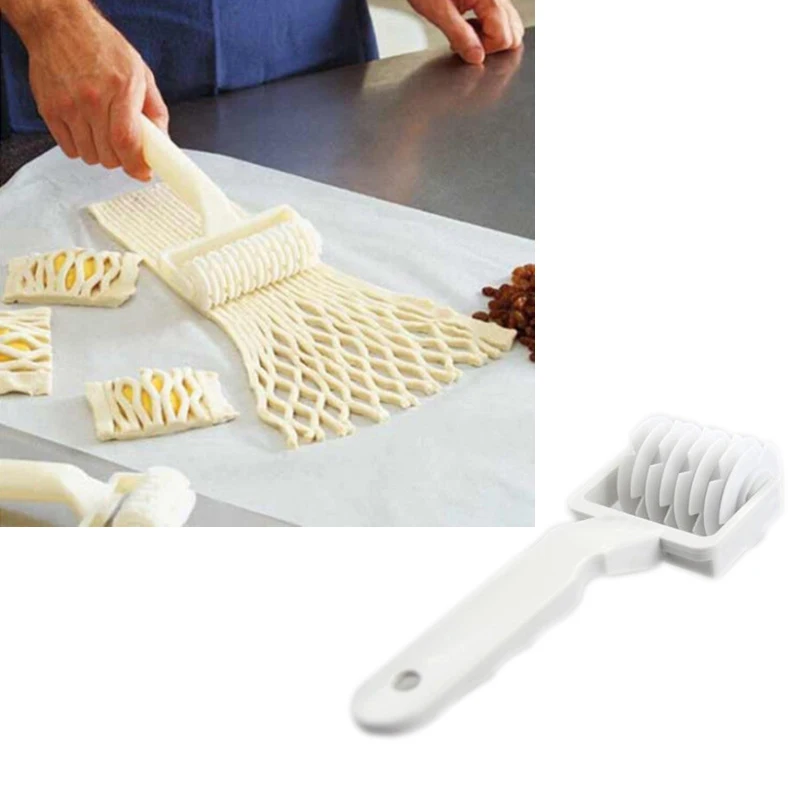 High Plastic Baking Tools Wheel Cutter Hob Biscuits Pizza Pie Cake Tool Mold Pull Net LG66 | Дом и сад
