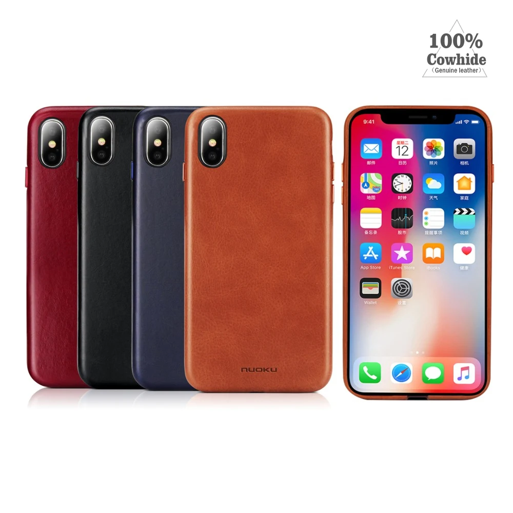 Роскошный чехол для телефона из натуральной кожи для iPhone 6, 6s, 7, 8 Plus, X, деловой мягкий чехол из ТПУ, противоударный чехол