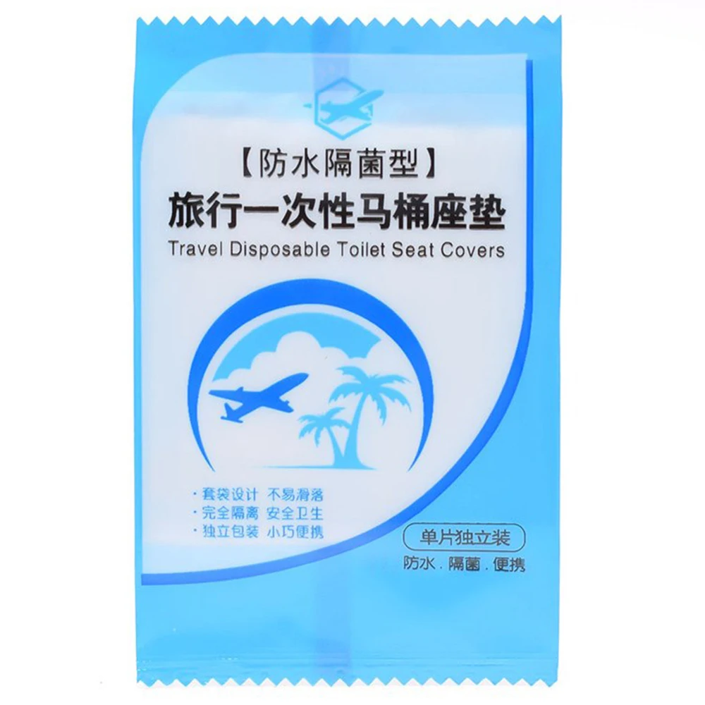 5pcs 5 шт. Портативный ПЭ каверы для ободка унитаза крышка коврик Водонепроницаемый безопасности сиденье для унитаза для путешествий/кемпинга Ванная комната Accessiories - Цвет: 5pcs