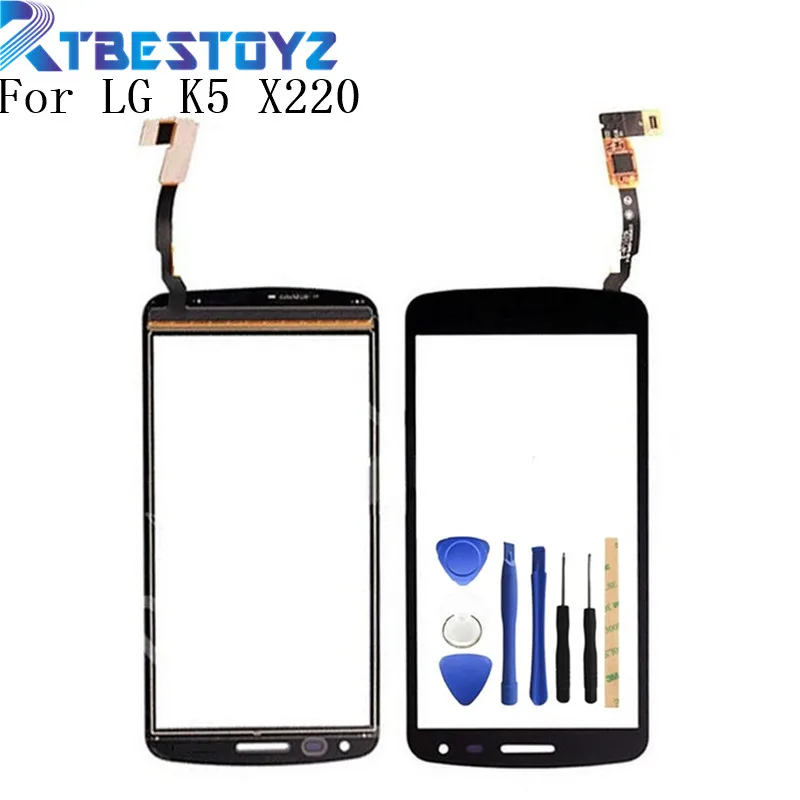 Сенсорный экран RTBESTOYZ 5 0 дюйма дигитайзер стеклянная панель Замена для LG K5 X220 X220DS
