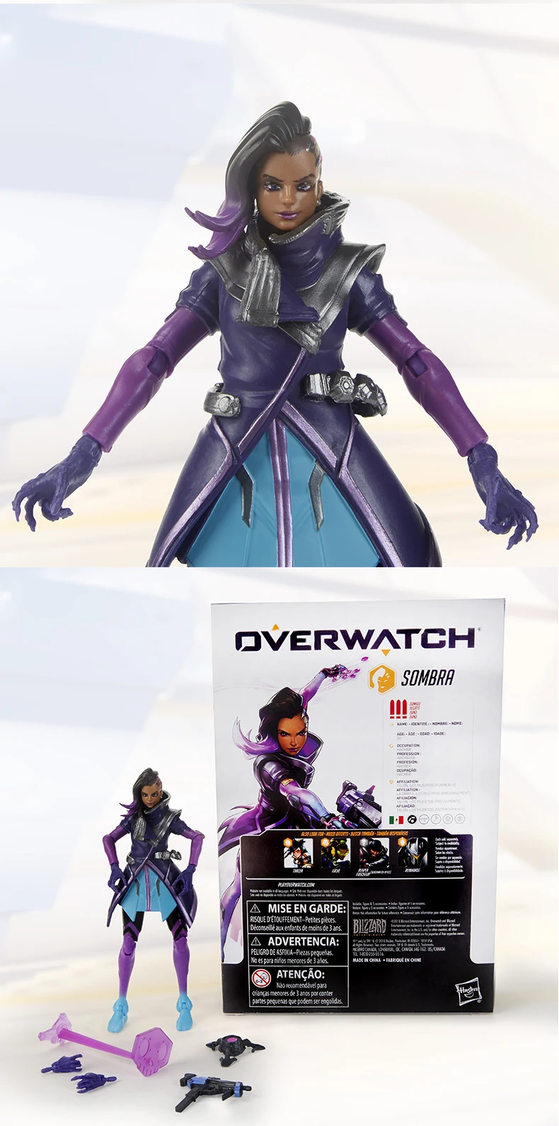 Hasbro Overwatch Ultimates Tracer Sombra Lucio Blackwatch Reyes 6 дюймов Коллекционные Фигурки Лидер продаж популярные на рынке