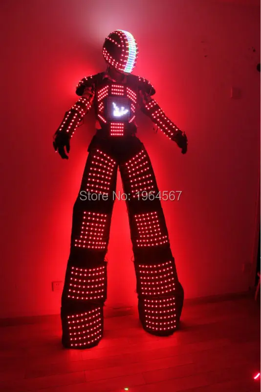 Hi-Tech Digital LED Robot costumes/LED Suit / clothing for Party DJ Culb | Лампы и освещение
