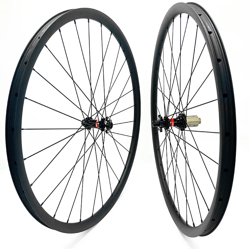 29er Углеродные mtb колеса дисковые бескамерные AM XC 30x24 мм горного велосипеда D411SB/D412SB