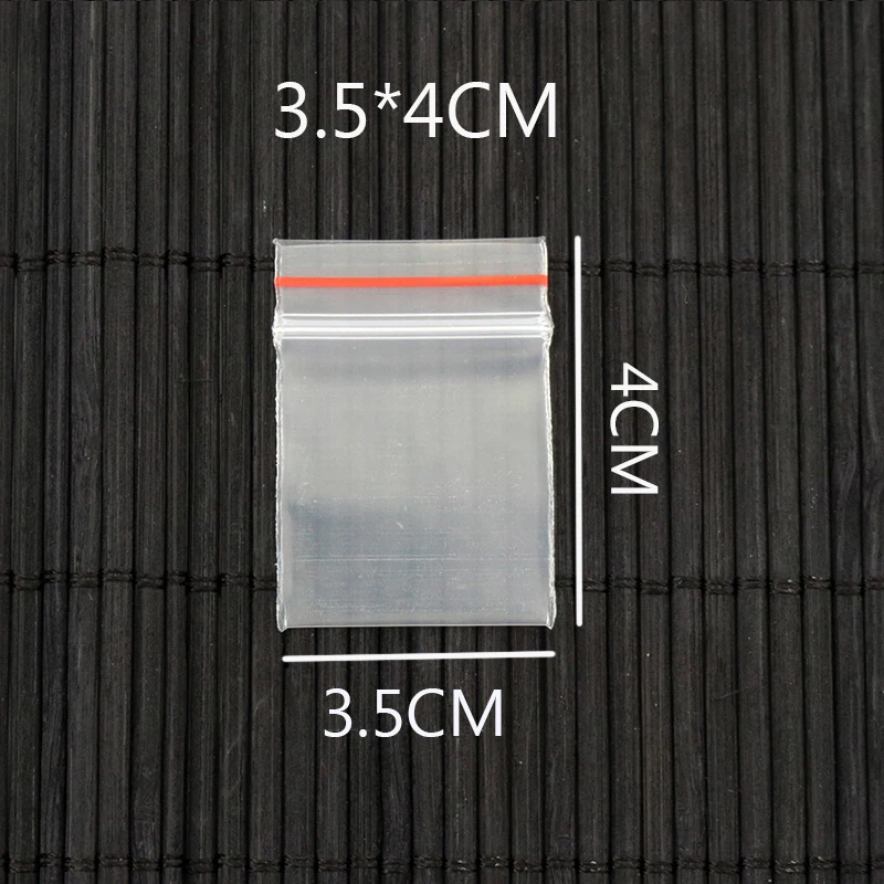 Прозрачные пакеты с замком молнией 100 шт. 3 5x4 см|bag bag|bag 3bag pack |